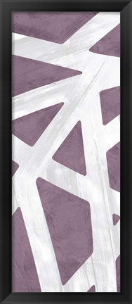 Framed Striped Purple III Print