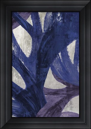 Framed Blue Abstraction I Print