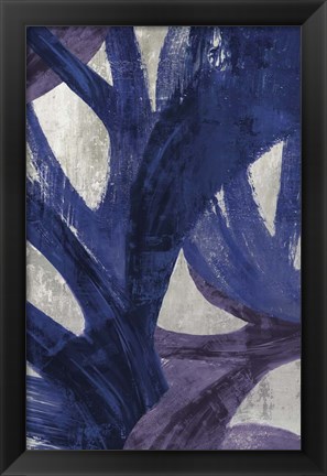 Framed Blue Abstraction I Print