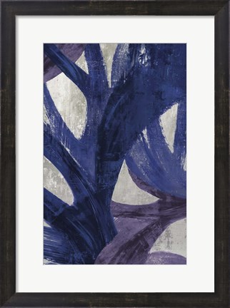 Framed Blue Abstraction I Print