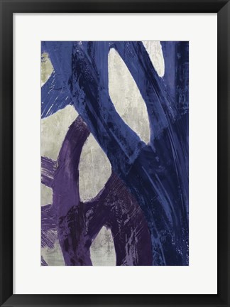 Framed Blue Abstraction II Print