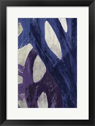 Framed Blue Abstraction II Print