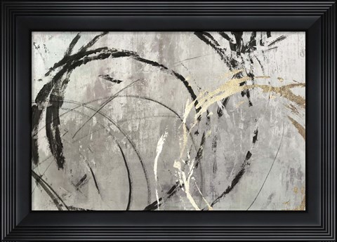 Framed Grey Abstract I Print