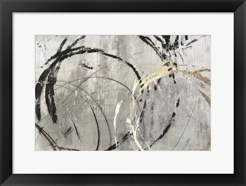 Framed Grey Abstract I Print