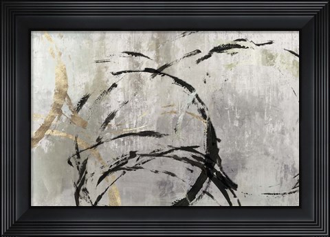 Framed Grey Abstract II Print