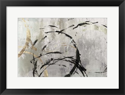 Framed Grey Abstract II Print