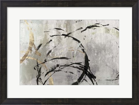 Framed Grey Abstract II Print