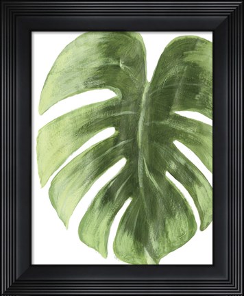 Framed Palm Green I Print