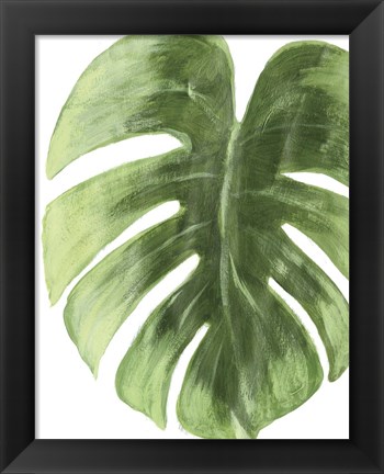 Framed Palm Green I Print