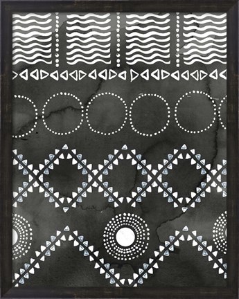 Framed African II Black Version Print