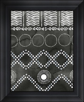 Framed African II Black Version Print