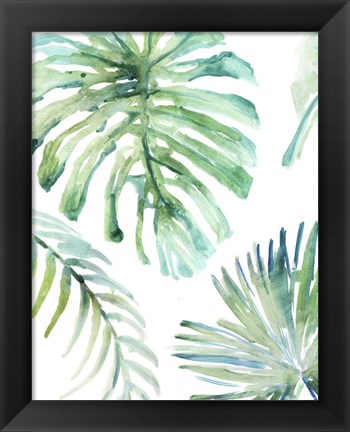 Framed Palm Leaf Variation Print