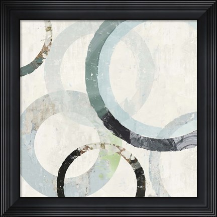 Framed Pale Blues III Print
