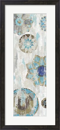 Framed Suzani Blue III Print