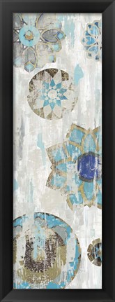 Framed Suzani Blue III Print
