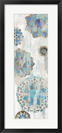 Framed Suzani Blue IV Print