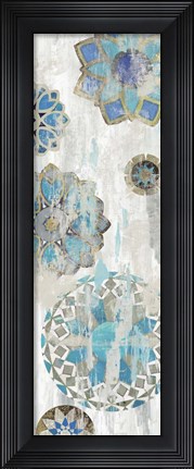 Framed Suzani Blue IV Print