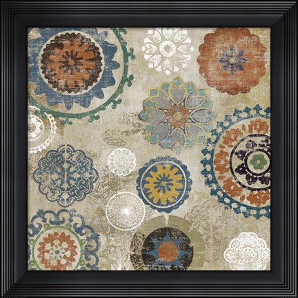 Framed Oriental Pattern I Print