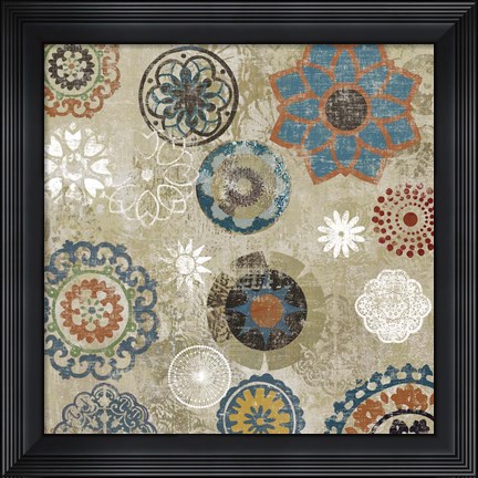 Framed Oriental Pattern II Print