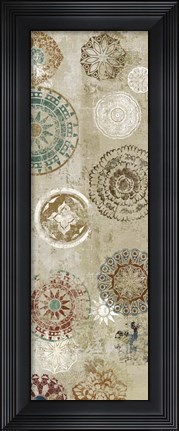 Framed Oriental Pattern V Print