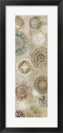 Framed Oriental Pattern V Print