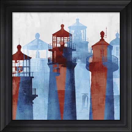 Framed Lighthouse I Print