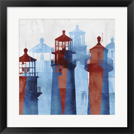 Framed Lighthouse I Print