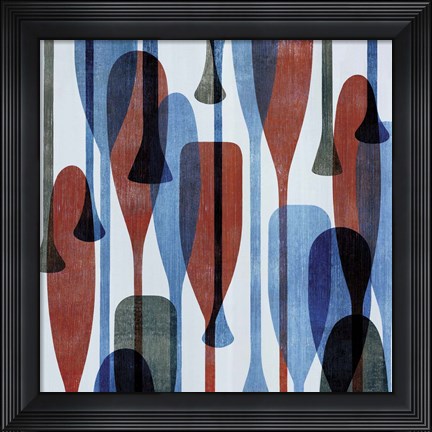 Framed Paddles I Print