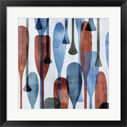 Framed Paddles II Print