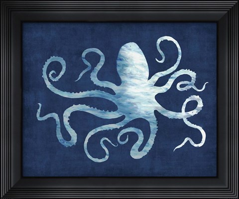 Framed Octopus Blues Print