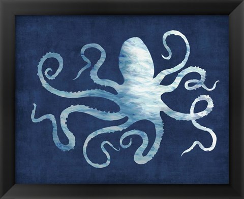 Framed Octopus Blues Print