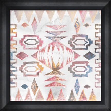 Framed Aztec Impressions I Print