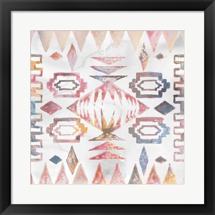 Framed Aztec Impressions I Print