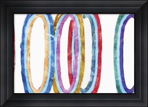 Framed Warm Formations II Print