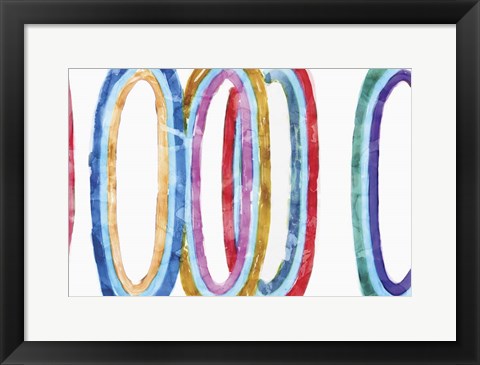 Framed Warm Formations II Print