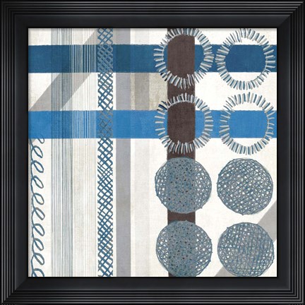 Framed Folk Patchwork I Print
