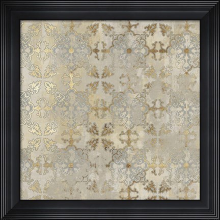 Framed Golden Impressions III Print