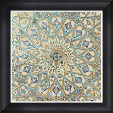 Framed Cool Mosaic I Print
