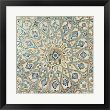 Framed Cool Mosaic I Print