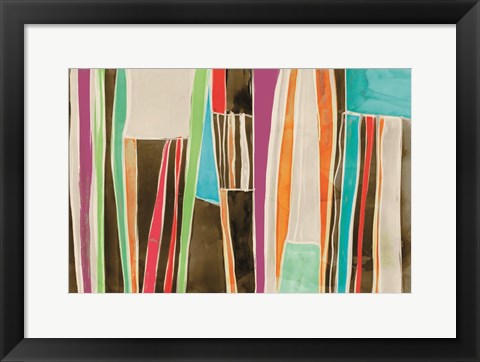 Framed Striped Flat II Print