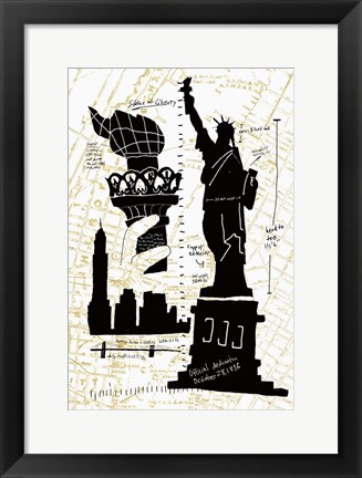 Framed NY Deco II Print