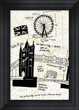 Framed London Gold I Print