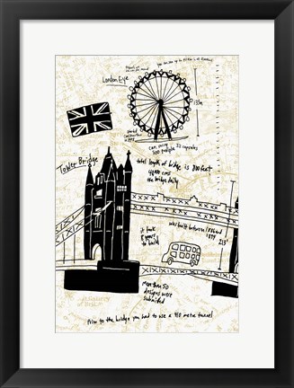 Framed London Gold I Print