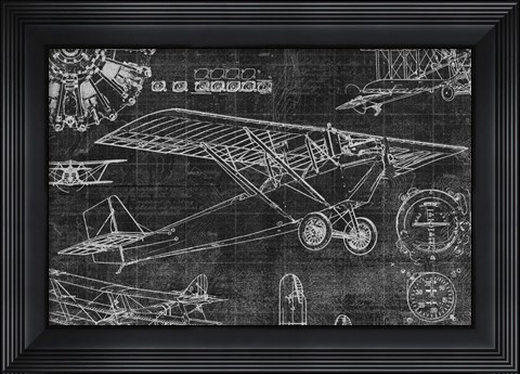 Framed Vintage Aviation I Print