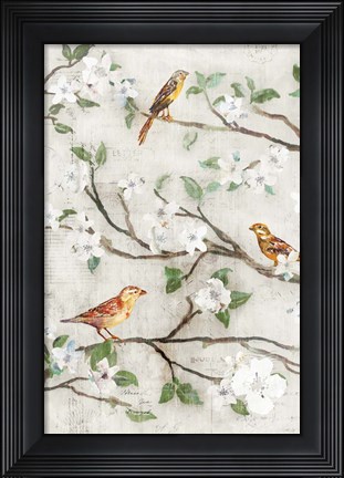 Framed Songs of Blossoms I Print