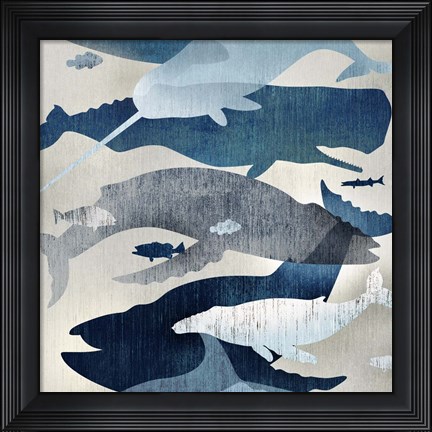 Framed Whale Watching I Print