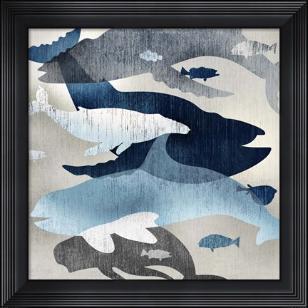 Framed Whale Watching II Print