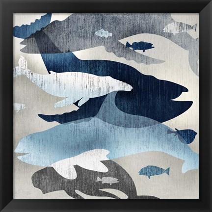 Framed Whale Watching II Print