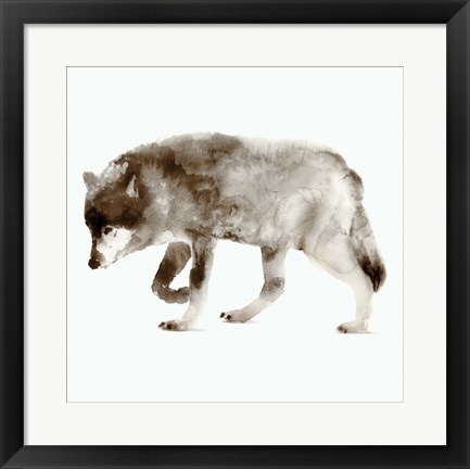 Framed Wolf Print