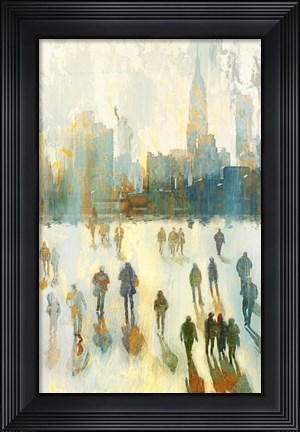 Framed NY Shadows I Print